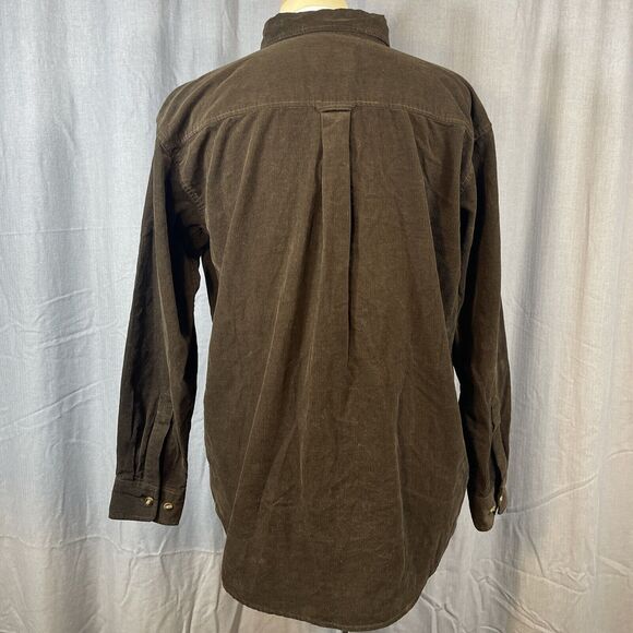DRAKE Waterfowl Button-Down Shirt Long Sleeved Corduroy Mens M Relaxed Brown - Picture 4 of 8